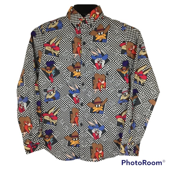 Karman Shirts & Tops Nwt Karman Vintage 9s Looney Tunes Button Up